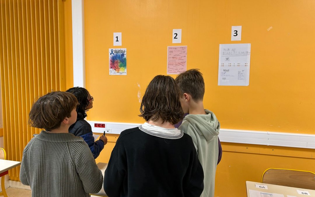 Les élèves et la communauté éducative disent Non au harcèlement scolaire et Oui au Bien vivre ensemble